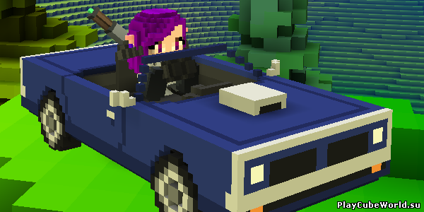 Мод cube world Muscle Car