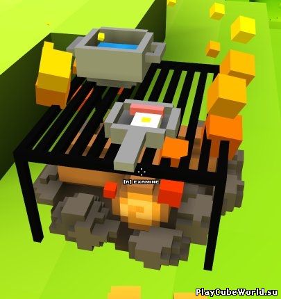 Campfire & Grill мод на cube world