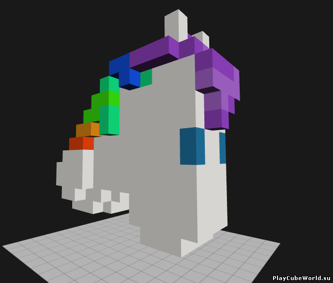 Мод Rainbow Horse для Cube World